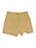 Halogen Solid Yellow Khaki Shorts Size 6 - photo 1