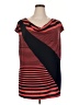 Saint Tropez West Red Short Sleeve Top Size 3X - photo 1