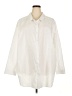 Roaman's Ivory White 3/4 Sleeve Button-Down Shirt Size 36 W - photo 1