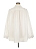 Roaman's Ivory White 3/4 Sleeve Button-Down Shirt Size 36 W - photo 2
