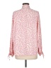 Topshop 100% Polyester Animal Print Pink Long Sleeve Blouse Size 6 - photo 2