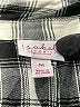 Isabel Maternity Checkered-gingham Gray Black Long Sleeve Blouse Size Med Maternity - photo 6