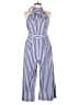 J.Crew Stripes Blue Jumpsuit Size 10 - photo 1