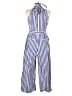 J.Crew Stripes Blue Jumpsuit Size 10 - photo 2