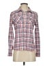 Relativity 100% Cotton Plaid Red Long Sleeve Button-Down Shirt Size S - photo 1