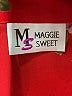 Maggie Sweet 100% Polyester Floral Red 3/4 Sleeve Blouse Size M (petite) - photo 7