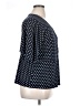 Liz Claiborne Polka Dots Blue 3/4 Sleeve Blouse Size XL - photo 4