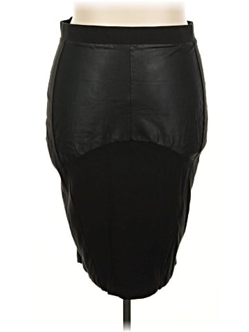 Universal Standard Faux Leather Skirt (view 1)