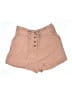 Lost April Solid Tan Shorts Size S - photo 1