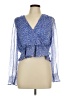Vero Moda 100% Polyester Blue Long Sleeve Blouse Size L - photo 1