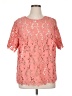 Liz Claiborne 100% Polyester Pink Short Sleeve Blouse Size 1X - photo 1