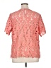 Liz Claiborne 100% Polyester Pink Short Sleeve Blouse Size 1X - photo 2