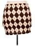 Shein Curve Argyle Brown Casual Skirt Size 16 Plus (2) - photo 2
