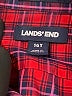 Lands' End 100% Cotton Plaid Red Long Sleeve Button-Down Shirt Size 16 (tall) - photo 7