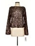 Karen Kane Brown Long Sleeve Blouse Size S - photo 1