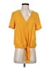 Madewell Yellow Short Sleeve Blouse Size XS - photo 1
