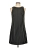 Aqua Stripes Black Casual Dress Size S - photo 1
