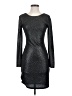Jennifer Lopez Metallic Silver Cocktail Dress Size XS - photo 1