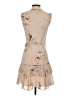 ALLSAINTS 100% Polyester Floral Tan Cocktail Dress Size 2 - photo 2