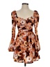 B.O.G Collective 100% Polyester Print Orange Cocktail Dress Size XS - photo 1