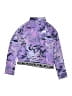 The North Face 100% Polyester Purple Track Jacket Size 14 - 16 - photo 1