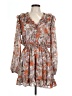 Current Air 100% Polyester Floral Gray Casual Dress Size L - photo 1