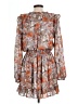 Current Air 100% Polyester Floral Gray Casual Dress Size L - photo 2