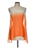 Studio Y 100% Polyester Ombre Orange Sleeveless Blouse Size L - photo 1