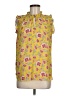 Ann Taylor LOFT 100% Polyester Yellow Sleeveless Blouse Size M - photo 1