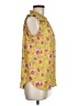 Ann Taylor LOFT 100% Polyester Yellow Sleeveless Blouse Size M - photo 4