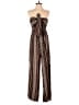 Shein Graphic Brown Jumpsuit Size 4 - photo 1