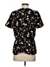 Pleione 100% Polyester Black Short Sleeve Blouse Size S - photo 2