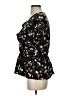 Pleione 100% Polyester Black Short Sleeve Blouse Size S - photo 5