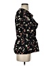Pleione 100% Polyester Black Short Sleeve Blouse Size S - photo 4