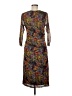Unbranded Print Brown Casual Dress Size M (estimated) - photo 2