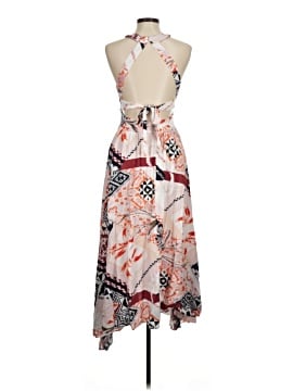annalisa blue multi floral print halter maxi dress Plunge Halter Backless Floral Maxi Dress Blue / XL main image 1