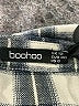 Boohoo Plaid Gray Long Sleeve Button-Down Shirt Size 8 - photo 7