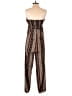 Shein Graphic Brown Jumpsuit Size 4 - photo 2