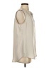CAbi 100% Polyester Ivory Sleeveless Blouse Size S - photo 4