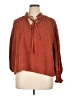 Max Studio Brown 3/4 Sleeve Blouse Size XL - photo 1
