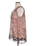 CAbi 100% Polyester Animal Print Pink Brown Sleeveless Blouse Size XL - photo 5