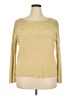 Hampshire Studio Metallic Gold Pullover Sweater Size 2X - photo 1