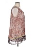 CAbi 100% Polyester Animal Print Pink Brown Sleeveless Blouse Size XL - photo 4