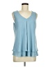Frank Lyman Design 100% Polyester Blue Sleeveless Blouse Size 8 - photo 1