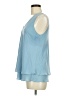 Frank Lyman Design 100% Polyester Blue Sleeveless Blouse Size 8 - photo 5