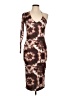 Boohoo Tie-dye Brown Cocktail Dress Size 10 - photo 1