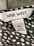 Nine West 100% Polyester Polka Dots Black Long Sleeve Blouse Size XL - photo 8