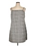 ASOS Plaid Gray Casual Dress Size 14 - photo 1