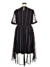 Lane Bryant 100% Polyester Stripes Black Casual Dress Size 18 - photo 2