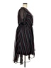 Lane Bryant 100% Polyester Stripes Black Casual Dress Size 18 - photo 4